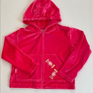 Moschino Bambino Velour Full Zip Hoodie